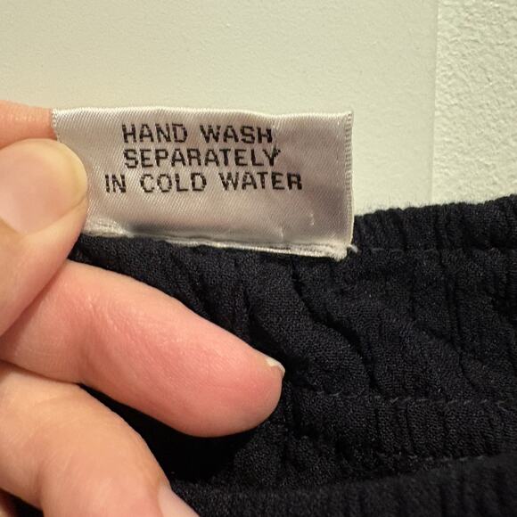 Magic Dress Womens Free Size Black‎ Floral Embroidered Maxi Boho India Crinkle - Picture 10 of 11